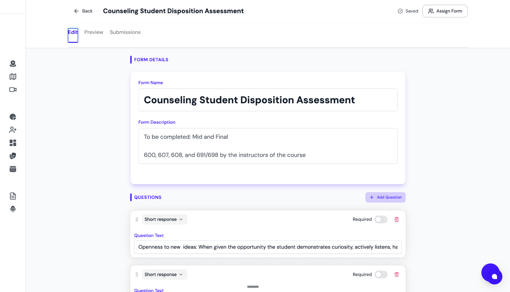 FieldX Form Builder Interface