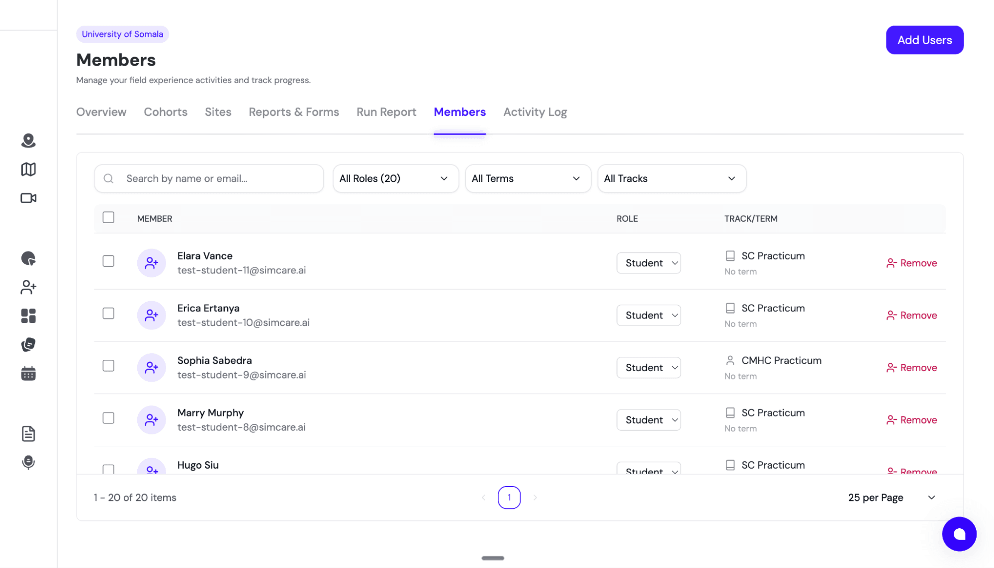 Invitation Process - User List