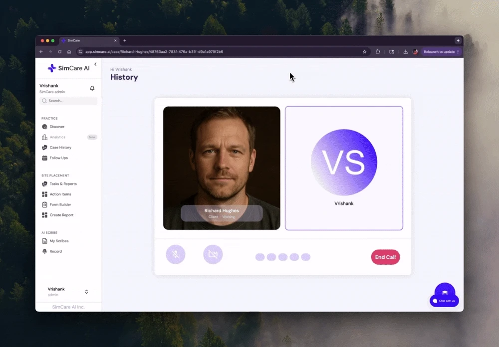 Allow microphone and camera access